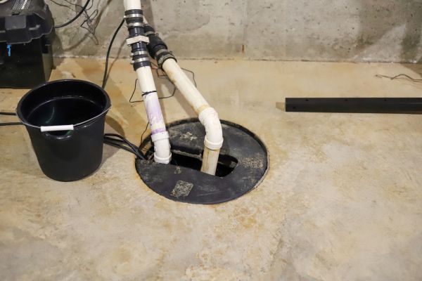 Interior Basement Drainage in Cherry Hill