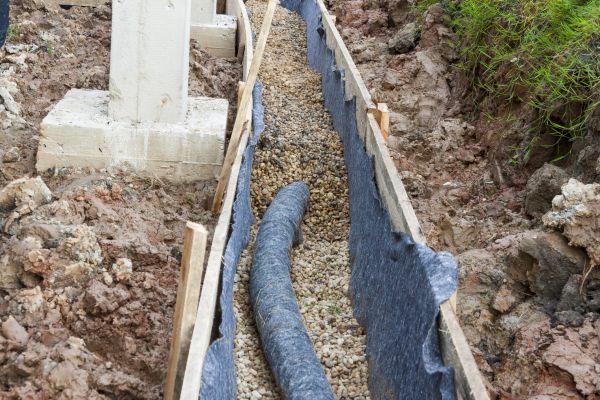 French Drain Installation in Cherry Hill